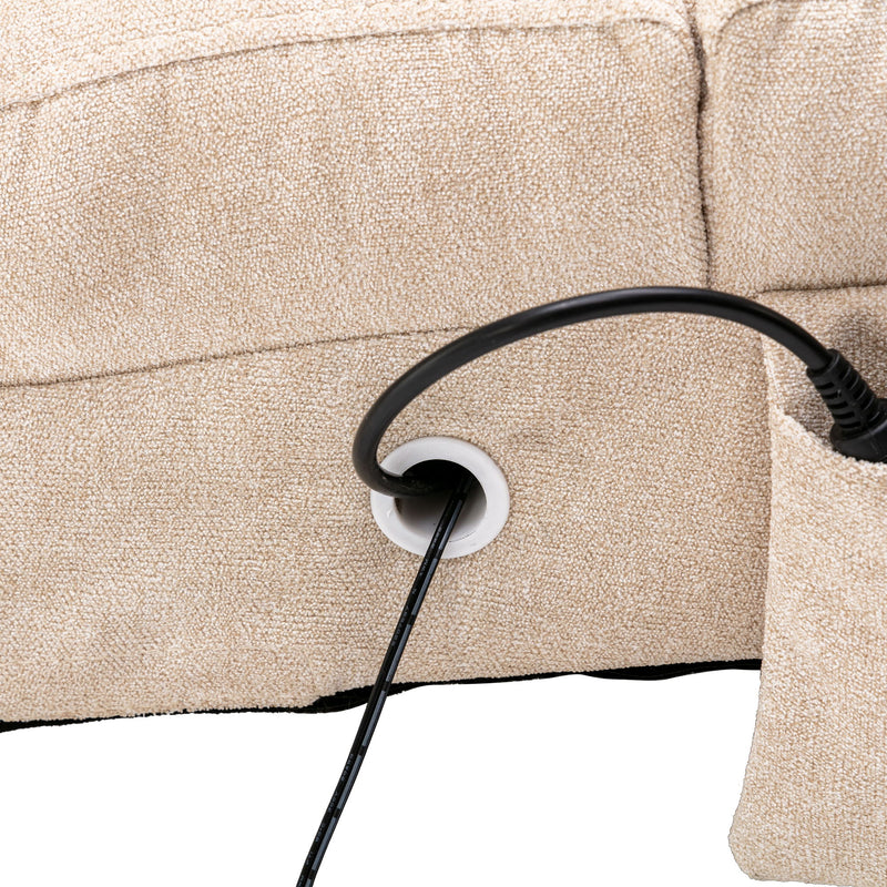 Massage Chaise Lounge Indoor With Remote Control, Ergonomic Electric Massage Lounger