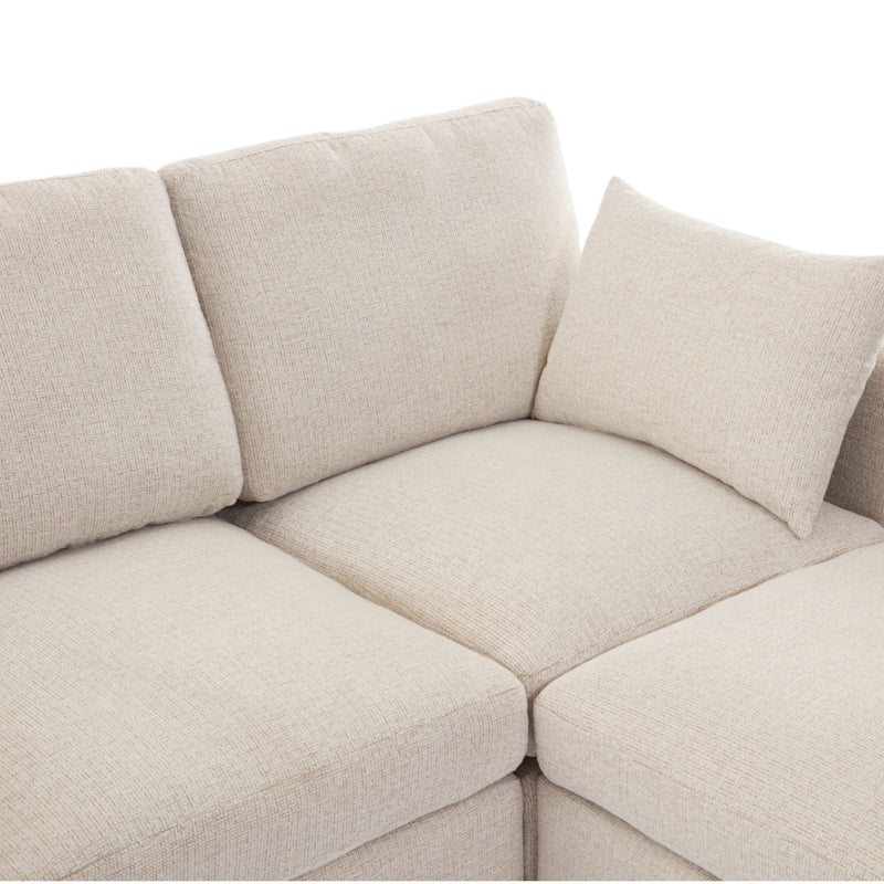 Sectional Sofa Modular U-Shaped With Ottoman & USB Ports