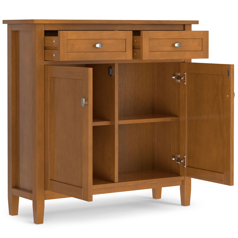 Warm Shaker - Entryway Storage Cabinet - Brown