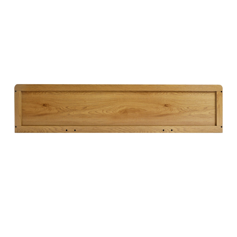 Fluted Console Table With 3 Drawers, Long Sofa Table Behind Couch For Living Room