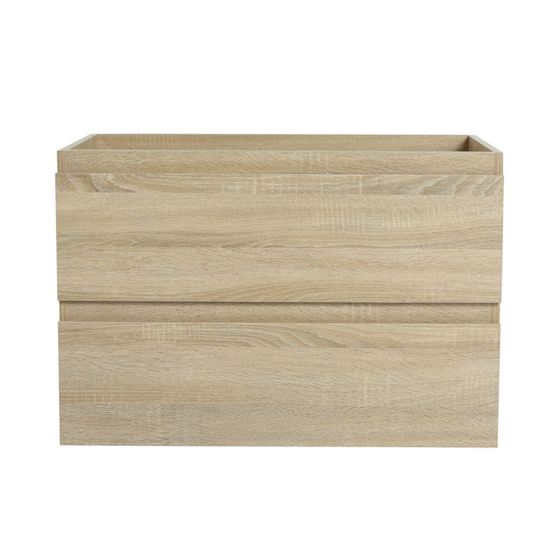 Wall Mounted Bathroom Vanity And Sink, 2 Soft Close Drawers