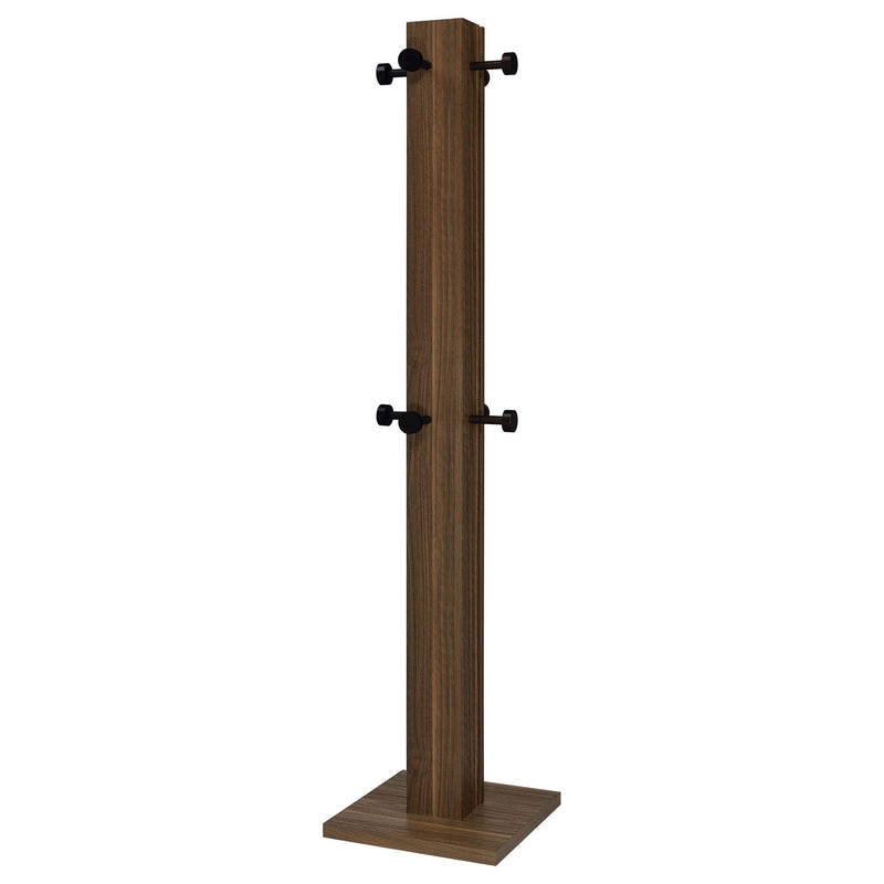 Rawlins - Coat Rack With 8 Hooks - Walnut