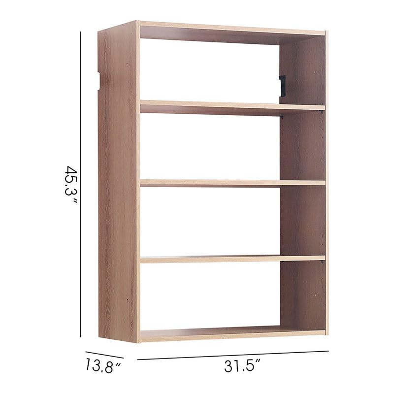 Devi - Wall Mounted Wood Closet System With Modular Design And Ample Storage