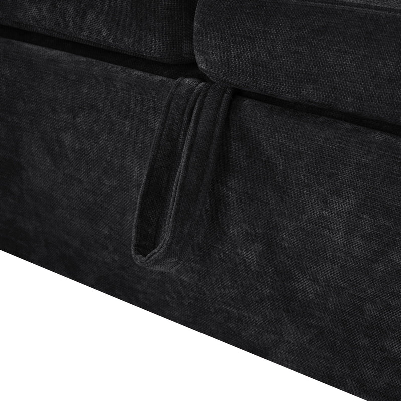 Modern L Shaped Sectional Sofa Bed With Hidden Storage Upholstery