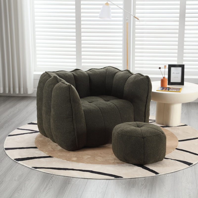 Soft Bean Bag Chair With High Resilient Foam
