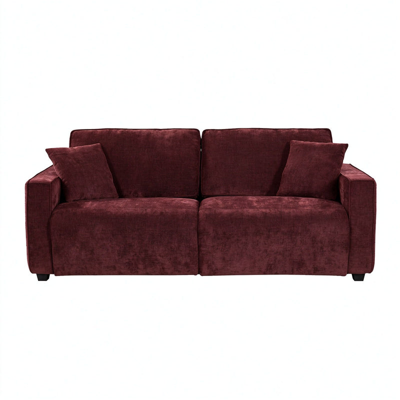 2 Seater Pull Out Sofa Bed, Modern Convertible Sleeper