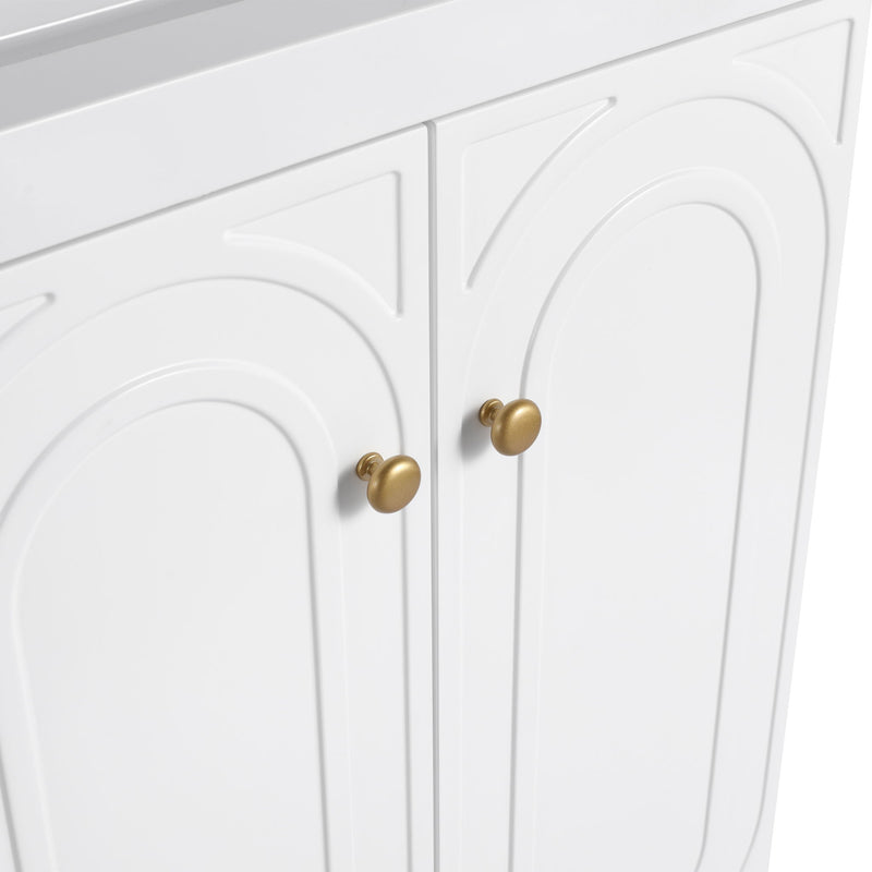 Modern Freestanding Bathroom Vanity With Soft Close Cabinet Doors
