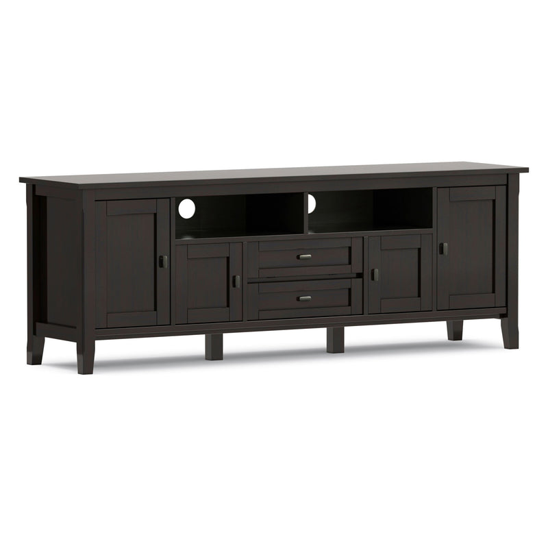 Warm Shaker - TV Media Stand - Hickory Brown