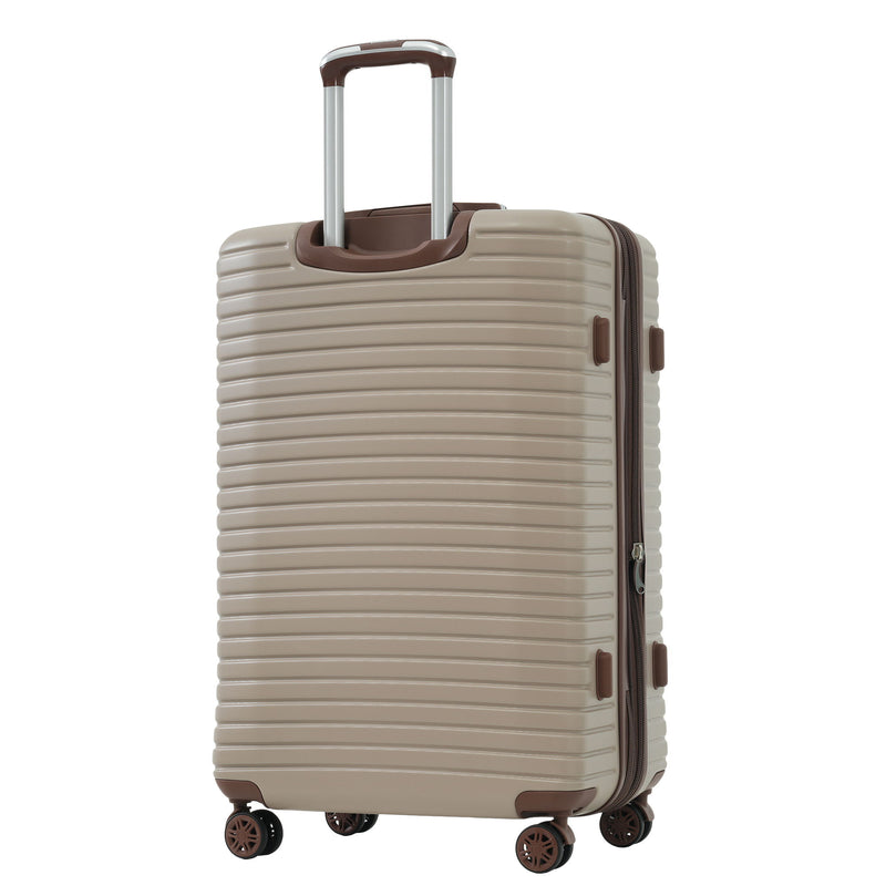 4 Piece Luggage Suitcase Set, Hard Shell Lightweight Expandable Travel Luggage With 4 Packing Cubes