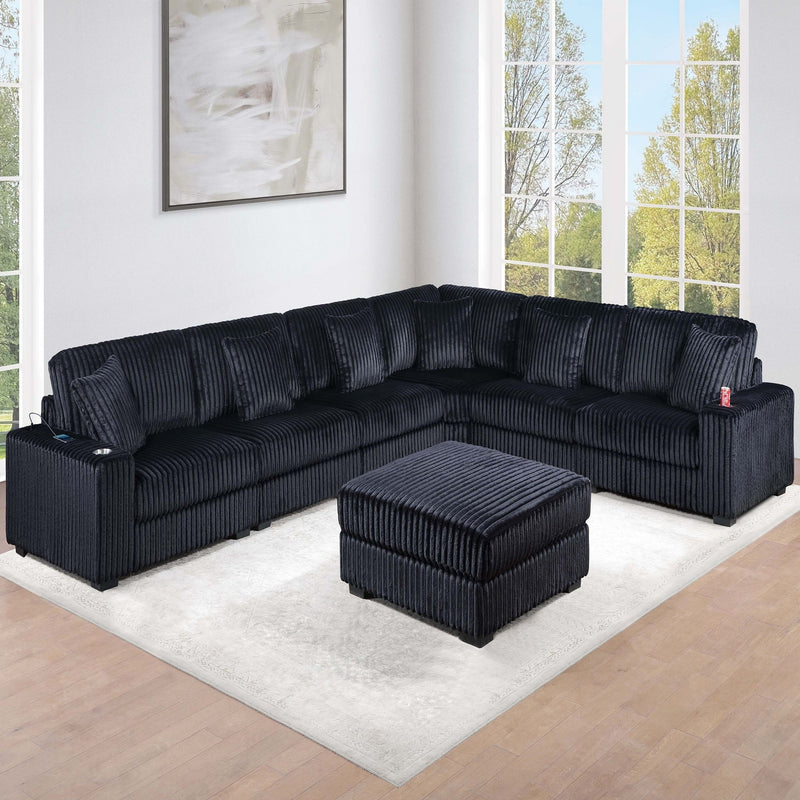 Contemporary Soft Upholstered Ottoman