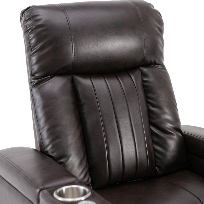 Power Recliner & Storage Arms, Cupholders, Swivel Tray Table And Cell Phone Stand