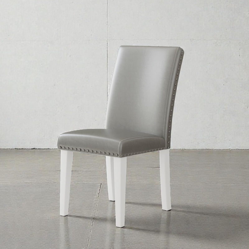 Upholstered Dining Chair With High Back Design (Set of 2)