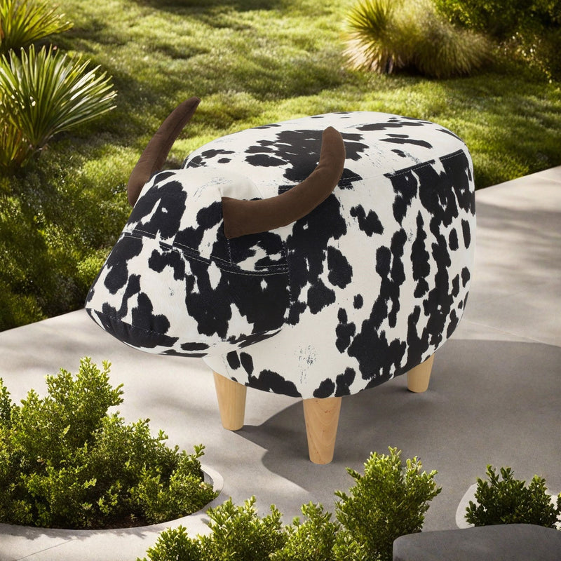 Cow Shaped Ottoman Footstool