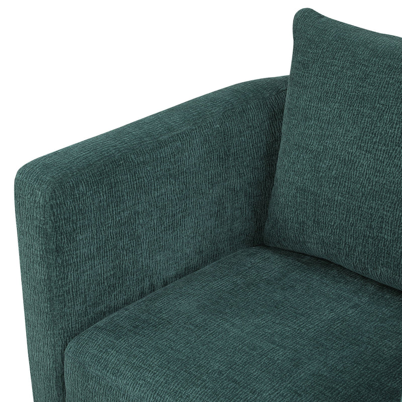 Sutton - Swivel Barrel Chair - Peacock