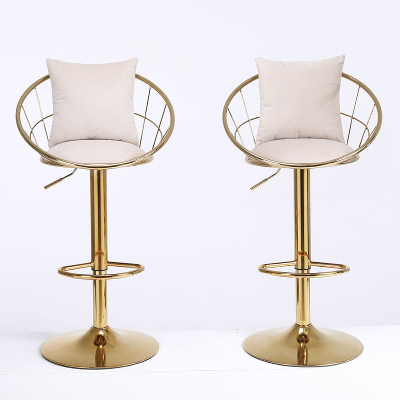 Unique Design Bar Chair, 360 Degree Rotation, Adjustable Height, Suitable For Dining Room And Bar