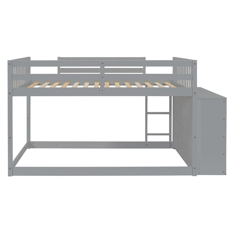 Bunk Bed With 4 Drawers And 3 Shelves