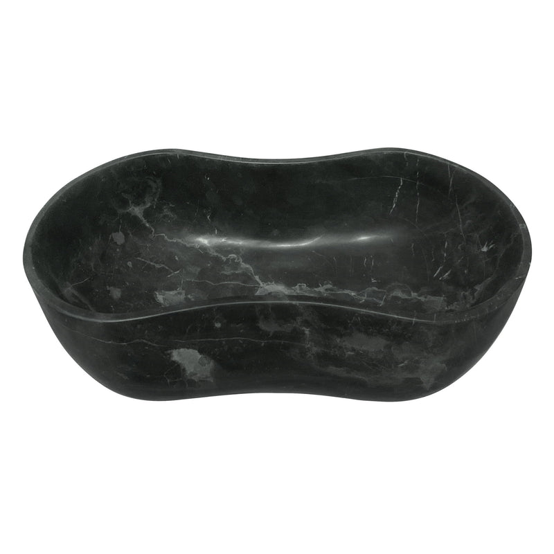 Vessel Sink, Wavy Shape Basin, Vanity Bowl - Dark Gray