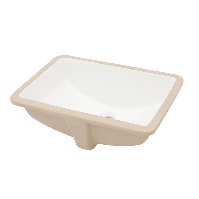Modern Ceramic Undermount Bathroom Sink With Overflow, High Quality