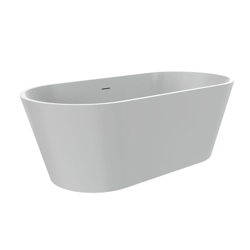 Solid Surface Freestanding Soaking Bathtub & Ergonomic Design