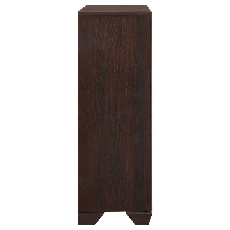 Hadfield - 5 Drawer Chest In Rich - Dark Brown
