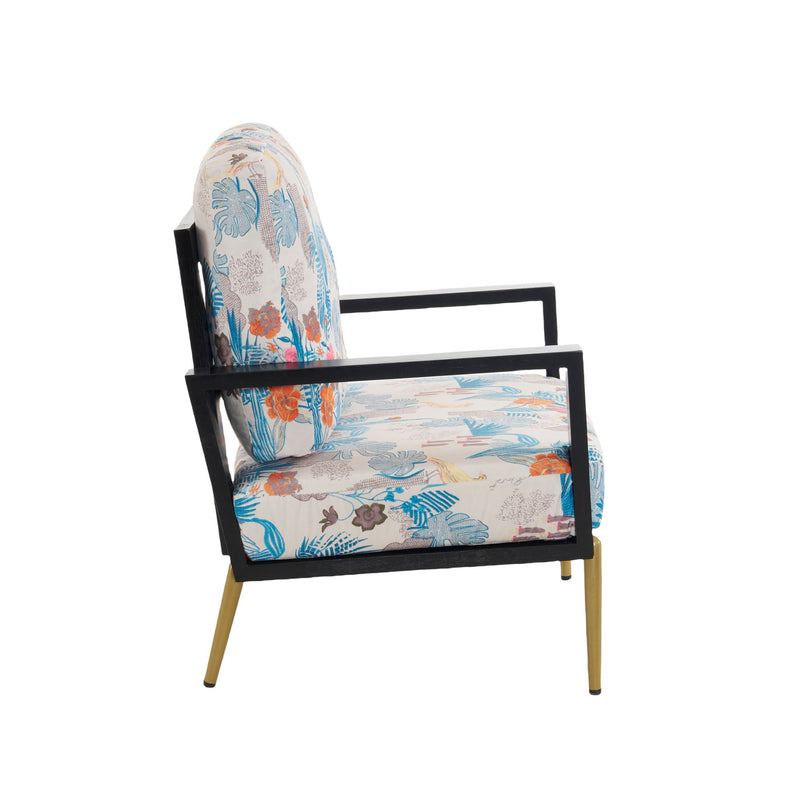 Modern Armchair With Solid Wood Frame