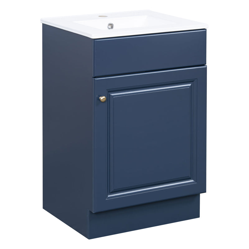 Bathroom Vanity With Sink, Cabinet With Adjustable Shelf