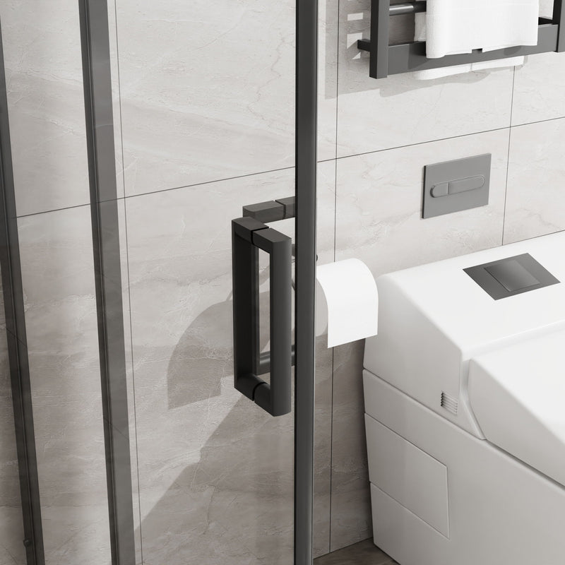 Square Corner Shower Enclosure, Adjustable Frame