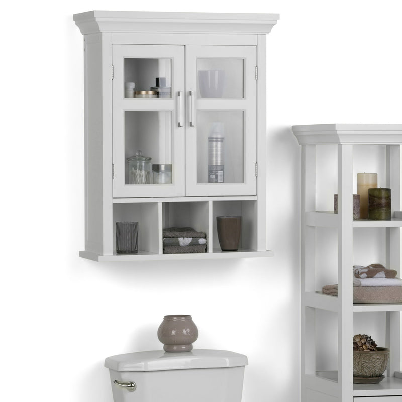 Avington - 2 Door Wall Cabinet With Cubbies - Pure White