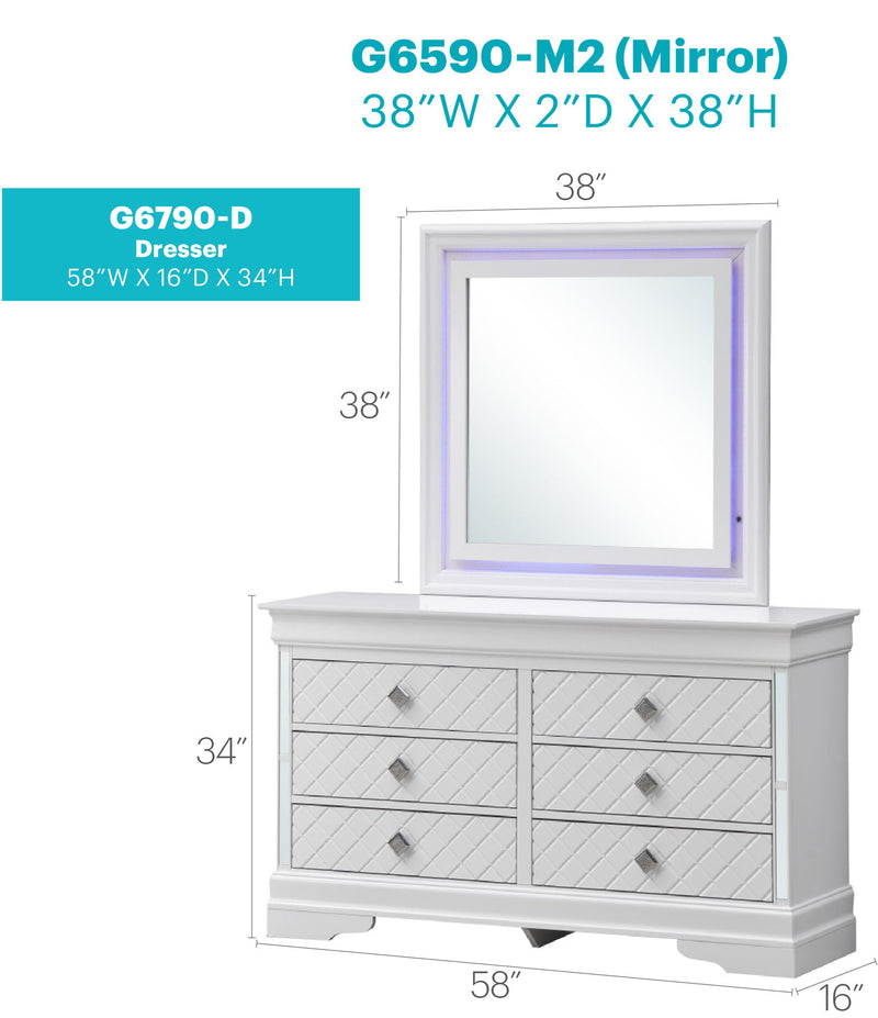 Verona - Dresser - Champagne - Particle Board
