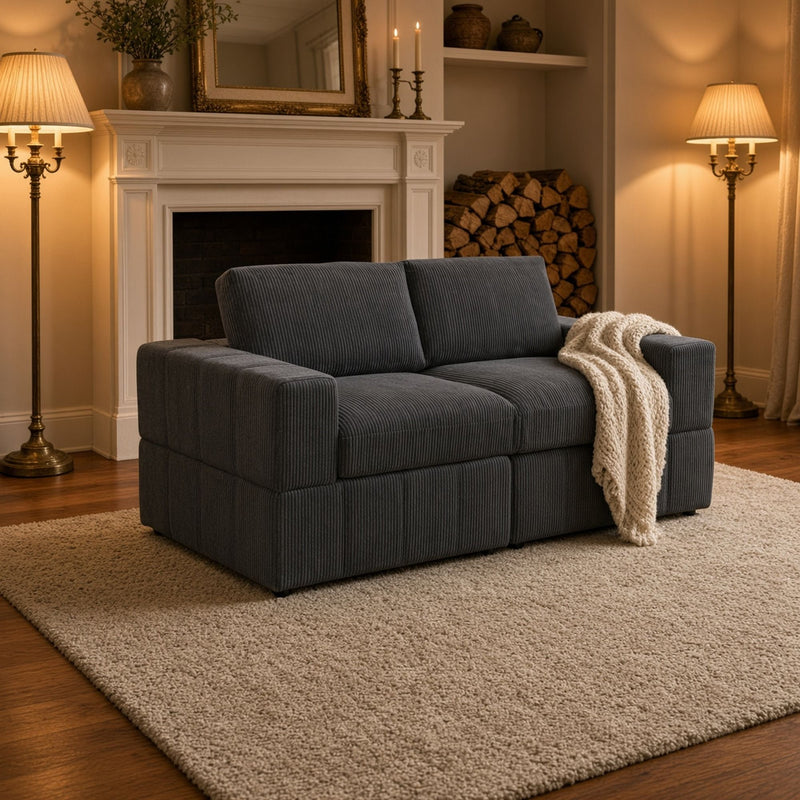 Oversized Modular Loveseat Set