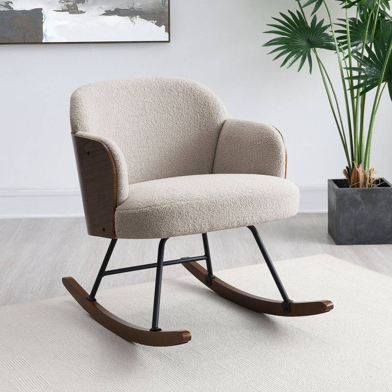 Valera - Upholstered Mid Back Rocking Chair