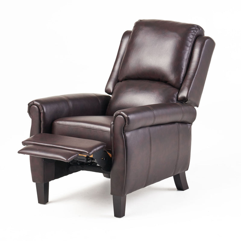 Memphis - Standard Recliner Club Chair - Burgundy