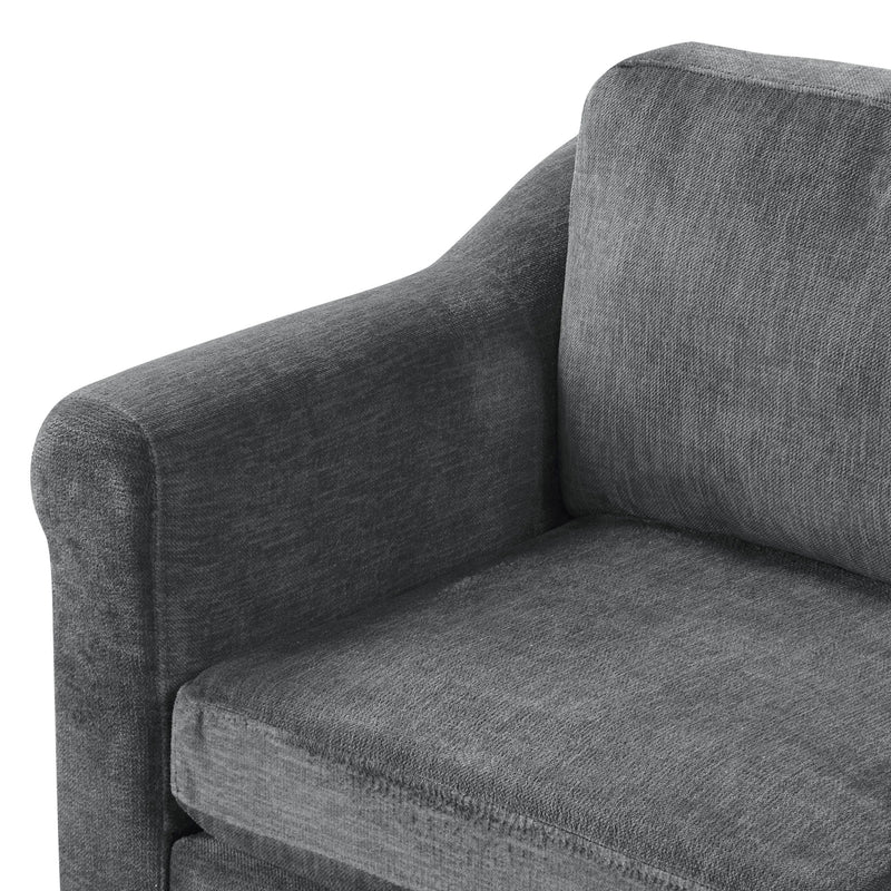 Contemporary U - Shaped Sectional Sofa With Movable Storage Ottoman