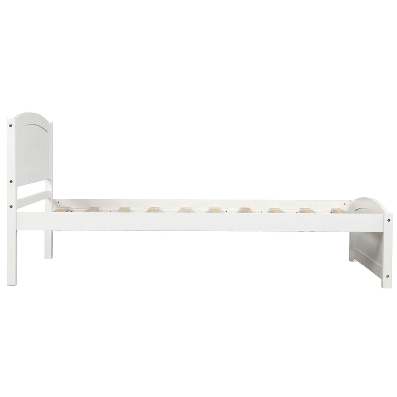 Platform Bed & Headboard, Footboard And Wood Slat Support
