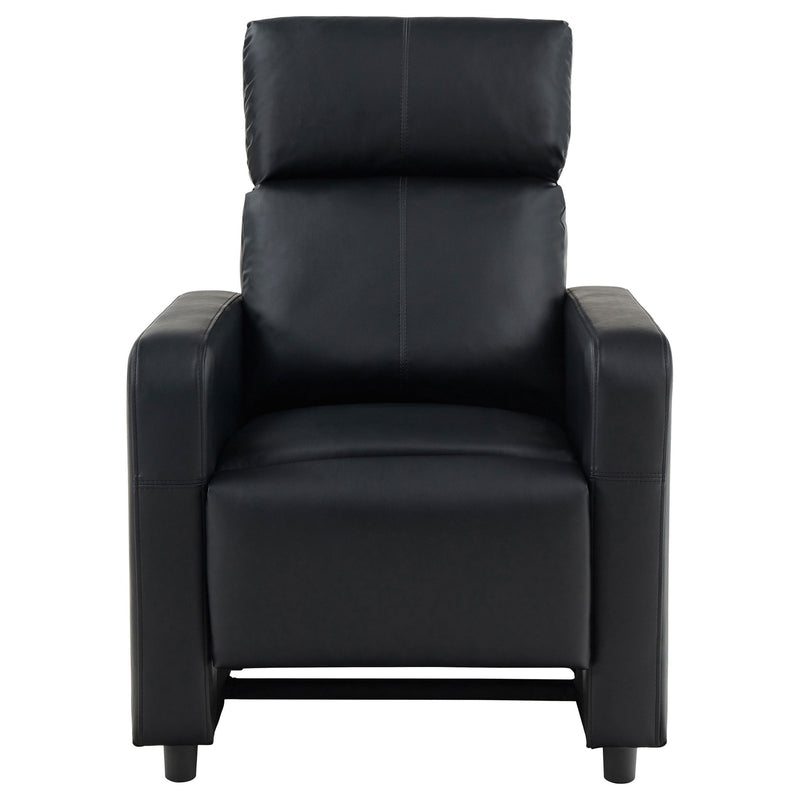 Push Back Recliner - Black