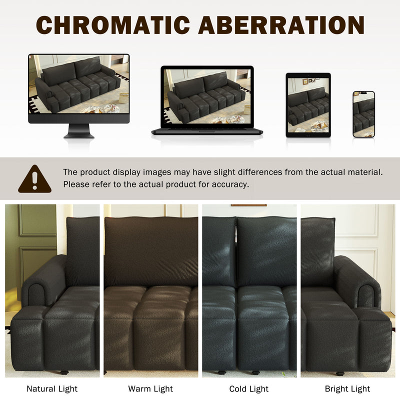 4 Seater Modern Couch With Seats Storage