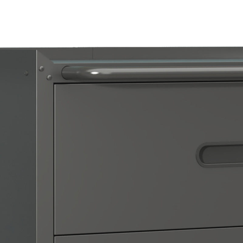 Heavy Duty Metal Storage Cabinet With Wheels 3 Drawer Tool Cabinet For Garage, Office, And Home Organizer Solutions