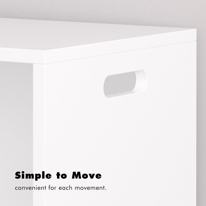 Open Toy Storage Box For Kids, Organizer Bin For Plush Toys, Books - White