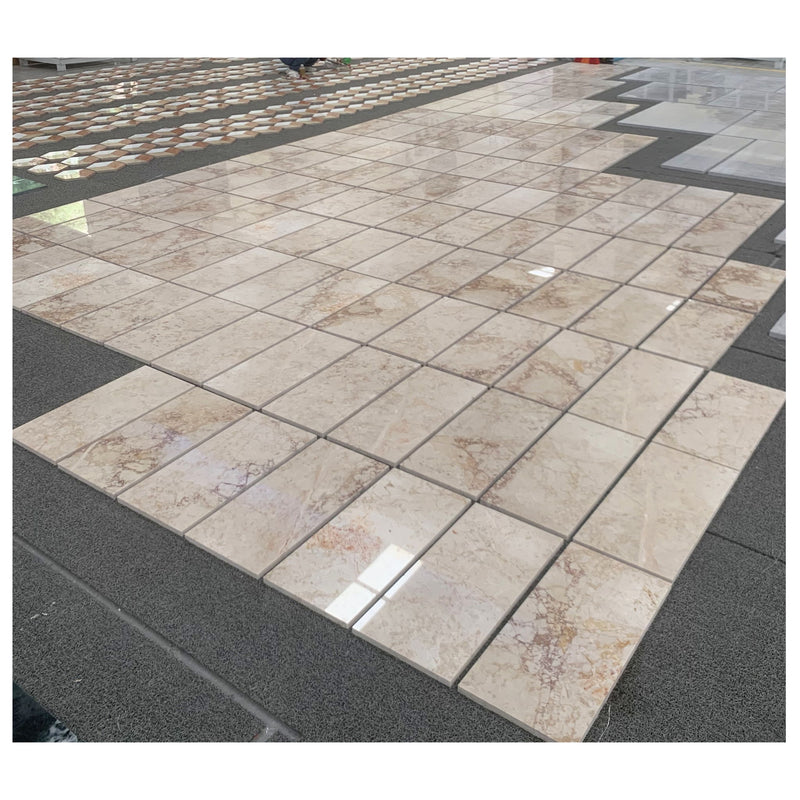 Natural Marble Polished Tile For Wall And Floor (Set of 4)