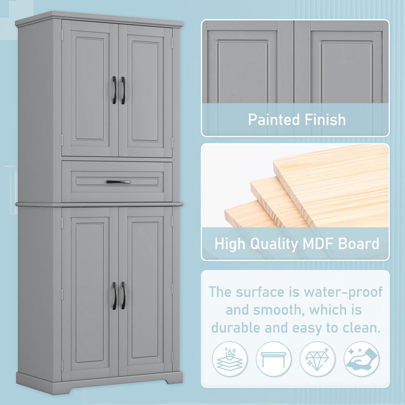 Bathroom Storage Cabinet With Multifunctional Storage Space, Drawer With Slide Rails, Adjustable Shelf