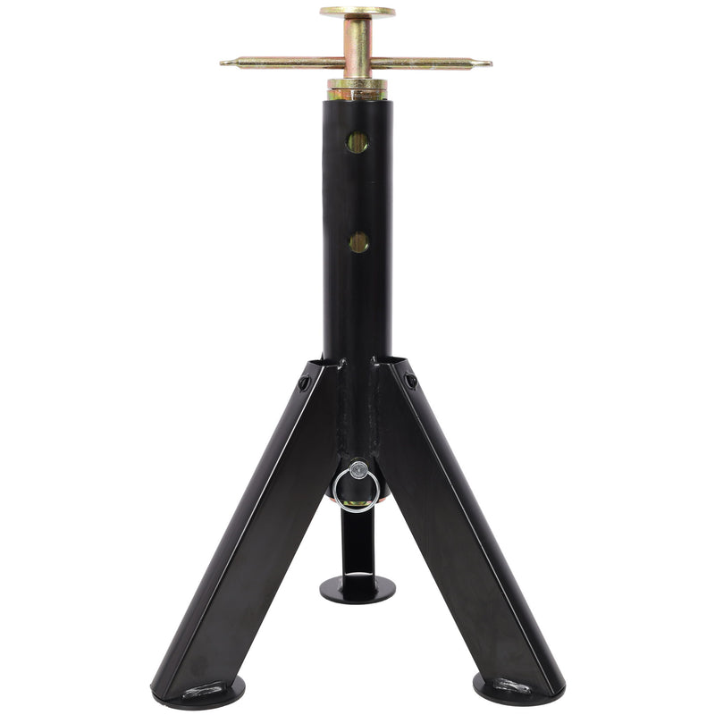 RV Adjustable Telescoping Stabilizer Jack Stand Supports Stabilizer, 16" To 30" (Set of 2) - Black