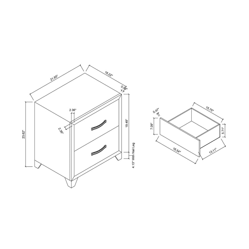 Carlos - Nightstand - Black