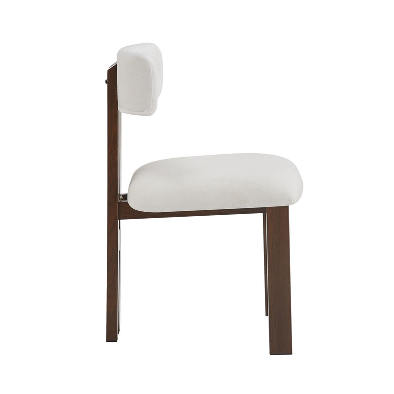 7 Piece Dining Set With Upholstered Armless Chairs And Table