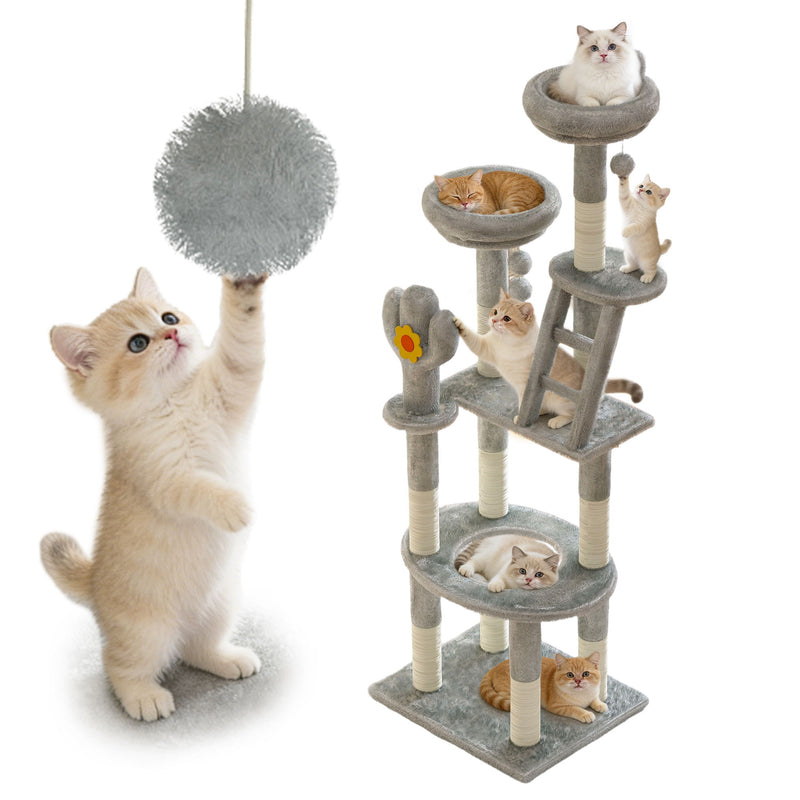 Cactus Cat Tree With Transparent Capsule