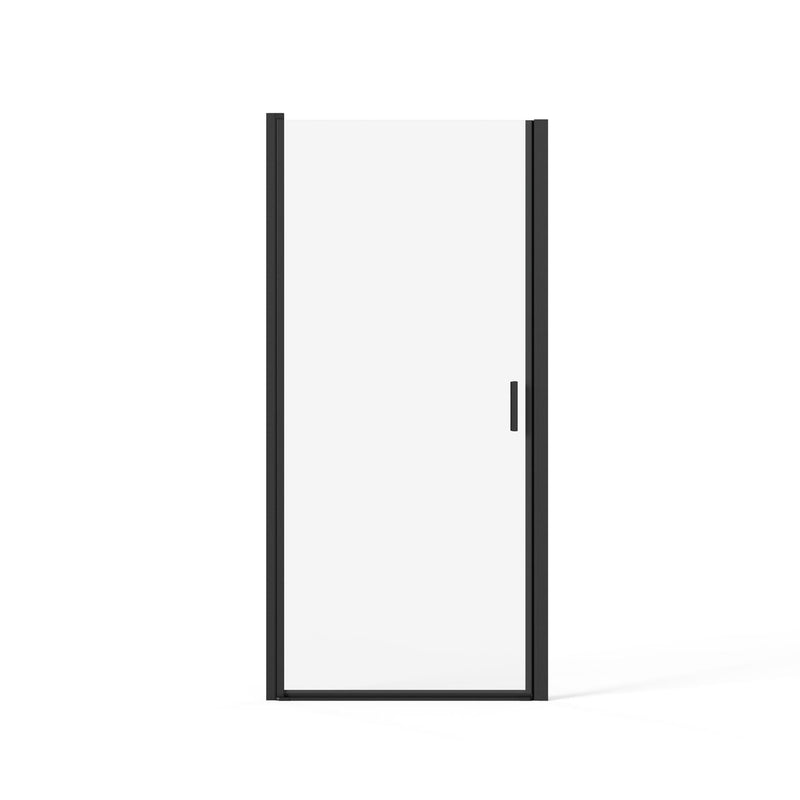 Pivot Shower Door, Tempered Glass, Semi Frameless