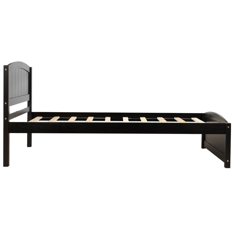 Platform Bed & Headboard, Footboard And Wood Slat Support
