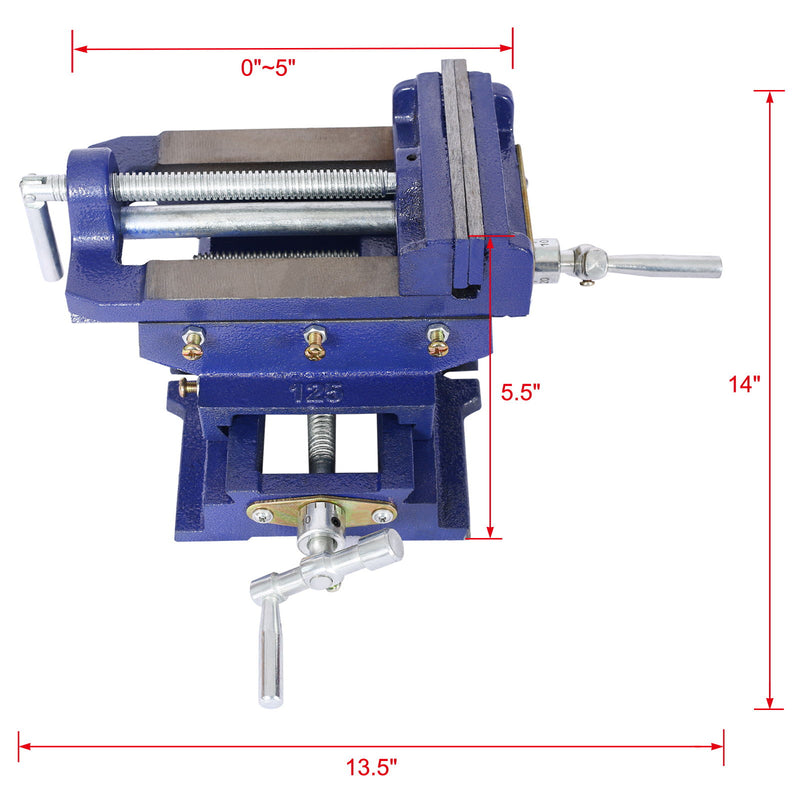 Industrial Quality Cross Slide Vise, Drill Press Metal Milling 2 Way X - Y