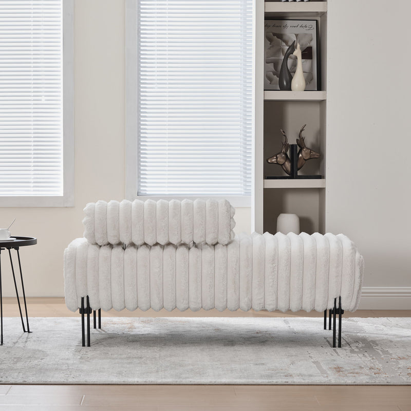 Mini Loveseat With Adjustable Backrest