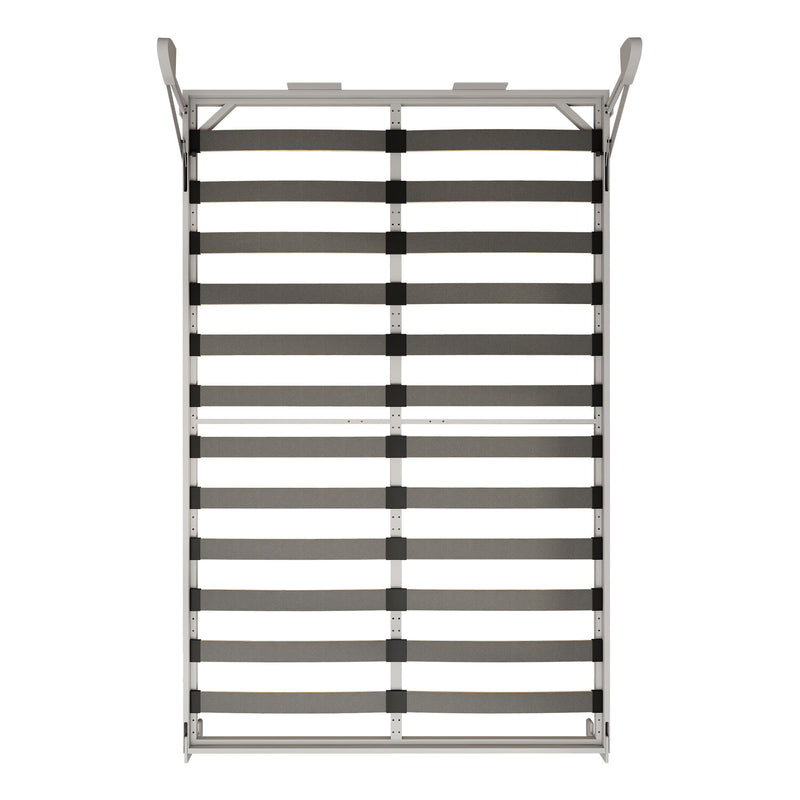 Queen Size Vertical Murphy Wall Cabinet Folding Bed With Automatic Legs - Gray