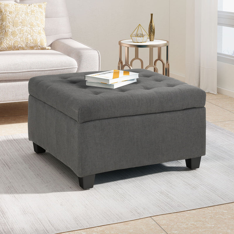 Isabella - Contemporary Ottoman With Storage